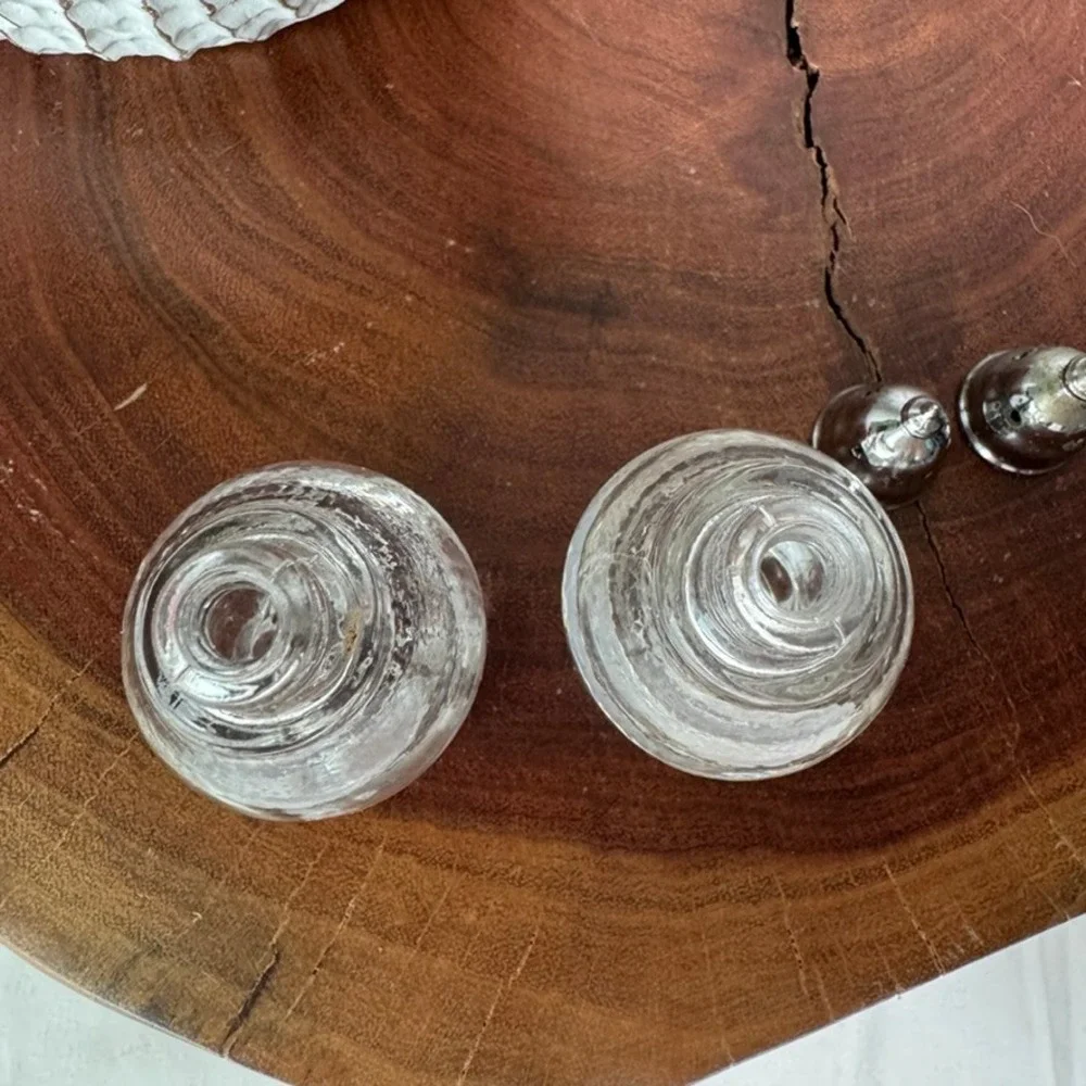 Vintage 1980s Imperial Glass Candlewick Anchor Salt & Pepper Shakers Art Deco